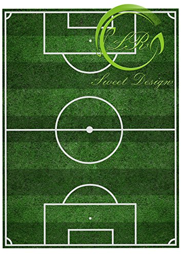 " Fussballfeld " №2 Tortenaufleger,Geburtstag, … Deckopapier Zuckerpapier von lrsweetdesign