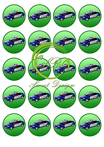 "Polizei" 20 Muffinaufleger, Tortenaufleger,Geburtstag, "Polizei" 20 Muffinaufleger, Tortenaufleger,Geburtstag, von LRsweetdesign