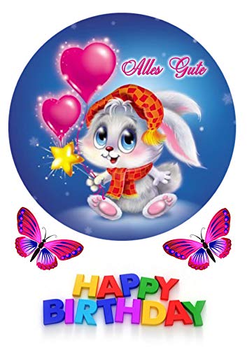 "Süsse Hase " Tortenaufleger,Geburtstag, … Deckopapier von LRsweetdesign