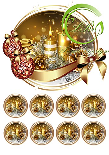 "Weihnachten" №8 Tortenaufleger,Geburtstag,Tortendeko, "Weihnachten" №8 Tortenaufleger,Geburtstag,Tortendeko, von LRsweetdesign