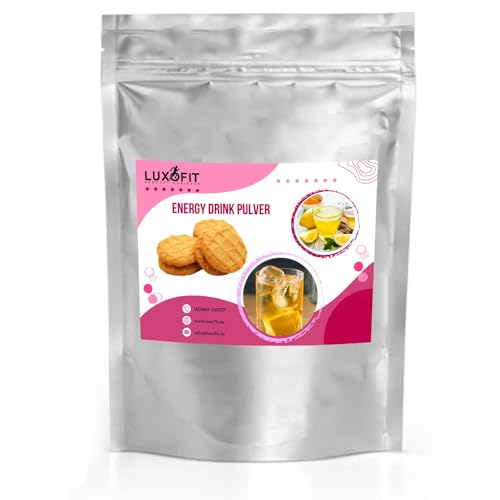 Luxofit, Cookie Butterkeks Energydrink Pulver, Taurinhaltiges Getränkepulver, leichte Zubereitung, Geschmacksintensiv, natürliche Farbstoffe, Energiebooster (10 Kg) von luxofit