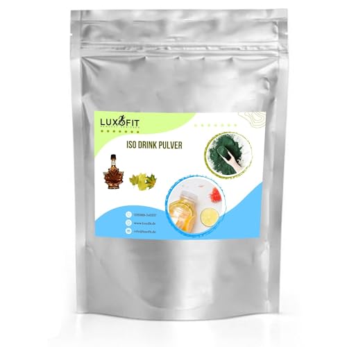 Luxofit Ahornsirup Isotonisches Getränkepulver, Iso-Shake, Verschiedene Größen, schnelle Zubereitung, Natürliche Farbstoffe, Elektrolytgetränk, für Ausdauersportler (10 Kg) von luxofit