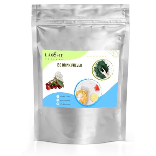 Luxofit Amarena Kirsch Isotonisches Getränkepulver, L-Carnitin, Elektrolytgetränk, Gesunde Hydration, geeignet für den Ausdauersport, Sportgetränk, Einfache Zubereitung (10 Kg) von luxofit