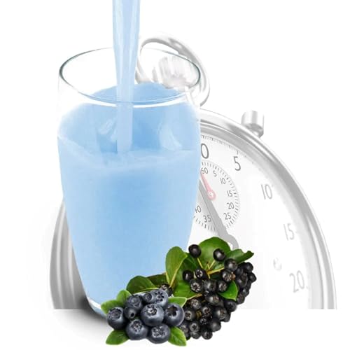 Luxofit Aronia Blaubeer Getränk isotonisch, Energieboost mit L-Carnitin, Natürliche Farbstoffe, für aktiven Lebensstil, Natürliche Farbstoffe, Einfache Zubereitung (333 g) von luxofit