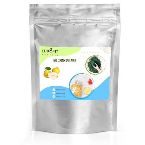 Luxofit Birne Isotonisches Getränkepulver, Sportgetränk, Isotonisch für Ausdauersportler, Natürliche Farbstoffe, Elektrolytgetränkepulver, schnelle Zubereitung (10 Kg) von luxofit