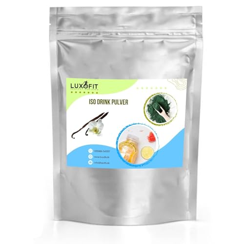 Luxofit Bourbon Vanille Isotonisches Getränkepulver, Sportlergetränk mit Geschmack, Natürliche Farbstoffe, Schnelle und einfache Zubereitung, Elektrolytgetränke (10 Kg) von luxofit