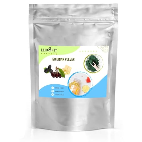 Luxofit Brombeer Kirsch Weiße Schokolade Isotonisches Getränkepulver, L-Carnitin, Sportgetränk, Leichte und einfache Zubereitung, Energie für Sportler (10 Kg) von luxofit