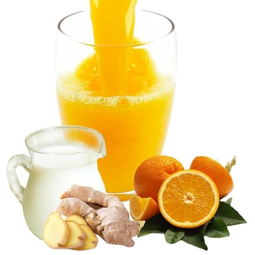 Luxofit Buttermilch Orangen-Ingwer Isotonisches Getränkepulver, L-Carnitin, Aspartamfrei, Elektrolytgetränk, Sportgetränk, Natürliche Farbstoffe, Gesunde Erfrischung (10 Kg) von luxofit