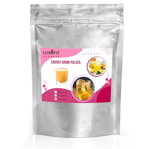 Luxofit Eierlikör Zabaione Energydrink Pulver, Taurinhaltiges Getränkepulver, allergenfrei, leichte Zubereitung, natürliche Farbstoffe, Geschmacksintensiv, alkoholfrei (10 Kg) von luxofit