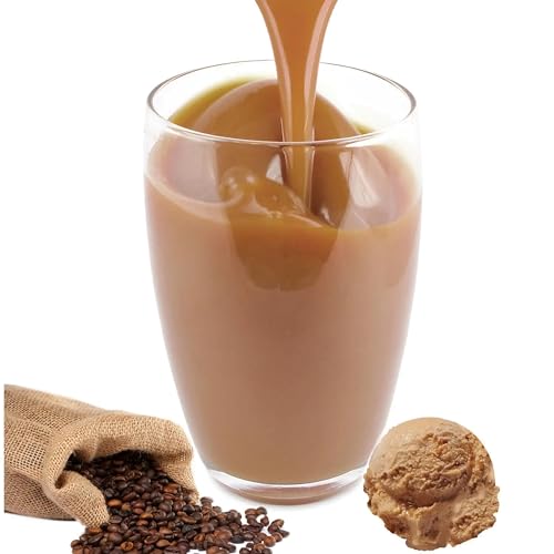Luxofit Eiskaffee Isotonisches Getränkepulver, L-Carnitin, Sportgetränk, Elektrolytgetränk, natürliche Farbstoffe, schnelle Zubereitung, Made in Germany (333 g) von luxofit