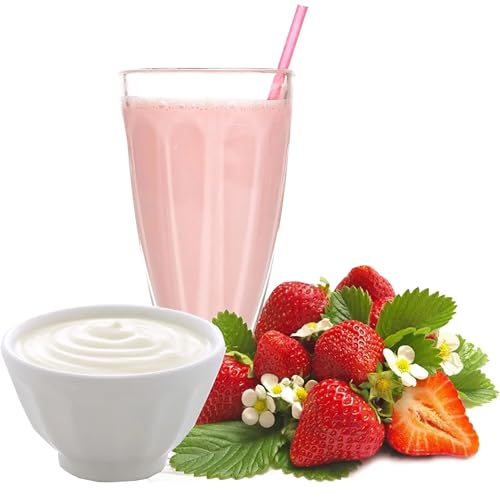 Luxofit Erdbeer Joghurt Süßmolke Drink Pulver mit Whey Protein, Sporternährung, Erfrischungsgetränk, Wellnessprodukt, schnelle und einfache Zubereitung (333 g) von luxofit