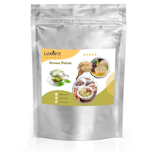 Luxofit Grüner Tee Aroma Pulver, Lebensmittel und Getränke aromatisieren, fruchtig und cremig, Süßspeisen verfeinern, Vegetarisch und Vegan, Made in Germany, GMO-Frei (1 Kg) von luxofit