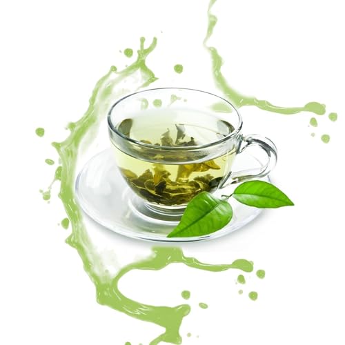 Luxofit Grüner Tee Aroma flüssig, cremig und fruchtig zur Geschmacksverfeinerung, Aromatisierung von Lebensmitteln und Getränken, Vegan und Vegetarisch, Made in Germany, GMO-Frei (50 ml) von luxofit