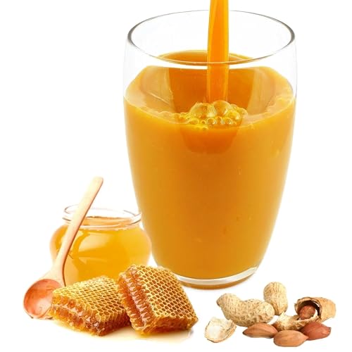 Luxofit Honig Erdnuss Getränk isotonisch, Elektrolytgetränk, Natürliche Farbstoffe, L-Carnitin, Fitnessgetränk, schnelle und einfache Zubereitung, für Sportler geeignet (1 Kg) von luxofit
