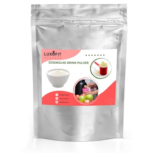 Luxofit Joghurt Süßmolke Drink Pulver mit Whey Protein, Natürliche Farbstoffe, für Fitness und Sport, Geschmacksintensiv, schnelle und einfache Zubereitung (10 Kg) von luxofit