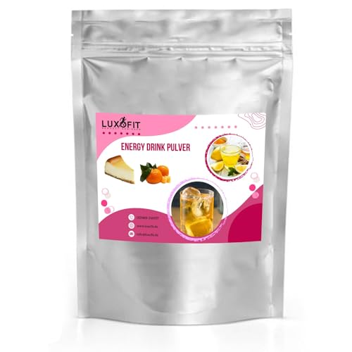 Luxofit Käsekuchen Mandarinen Energydrink Pulver, Allergenfreies Getränkepulver, Natürlicher Energiekick, Besondere Geschmackserlebnisse, Genussvolle Erfrischung (100 Kg) von luxofit