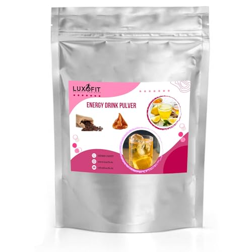 Luxofit Karamell Kaffee Energydrink Pulver, Allergenfreies Getränkepulver, Einfache Zubereitung, Natürliche Farbstoffe, Vielseitige Anwendungsmöglichkeiten (10 Kg) von luxofit