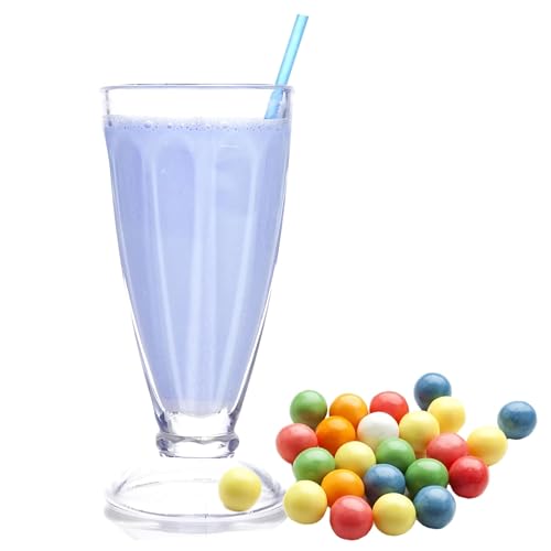 luxofit Kaugummi Blau Süßmolke Drink Pulver mit Whey Protein, Sporternährung, Badezusatz, einfache Zubereitung, natürliche Farbstoffe, Geschmacksintensiv (1 Kg) von luxofit