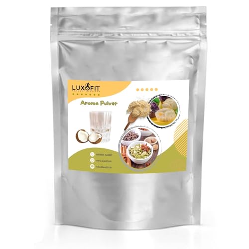 Luxofit Kokos Aroma Pulver, Dessertveredelung, Aromatisierung von Getränken und Lebensmittel, Vegetarisch und Vegan, Kulinarische Kreativität, GMO-Frei, Made in Germany (1 Kg) von luxofit