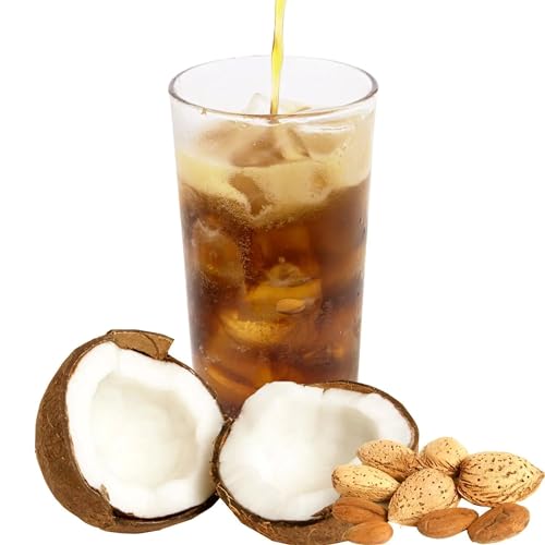 Luxofit Kokos Mandel Energydrink Pulver, Allergenfrei, Geschmacksintensiv, Exotischer Geschmack, Einfache Zubereitung, Natürlicher Geschmack ohne Zusätze (333 g) von luxofit
