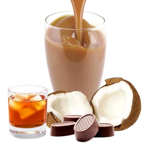 Luxofit Kokos Rum Praline Getränk isotonisch | Iso Drink Pulver, Elektrolytgetränk, Sommergetränke, Natürliche Zutaten, schnelle und einfache Zubereitung (10 Kg) von luxofit