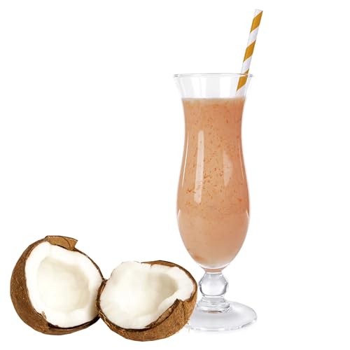 Luxofit Kokosmilch Nuss Süßmolke Drink Pulver mit Whey Protein, Molkepulver, Natürliche Farbstoffe, fruchtig und cremig, Molkebad, schnelle und einfache Zubereitung (1 Kg) von luxofit