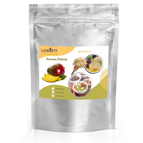 Luxofit Mango Aroma Pulver, Geschmacksverfeinerung für Lebensmittel und Getränke, Fruchtige Aromen, Vegetarisch und Vegan, GMO-Frei, Made in Germany, Raffinierte Geschmacksnoten (1 Kg) von luxofit