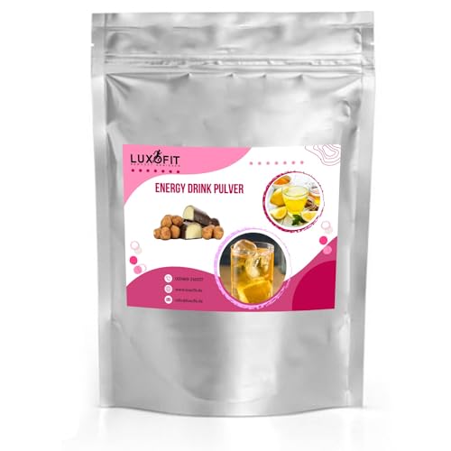 Luxofit Marzipan Energy Drink Pulver, allergenfrei, Taurinhaltiges Getränkepulver, Geschmacksintensiv, natürliche Farbstoffe, schnelle und einfache Zubereitung (10 Kg) von luxofit