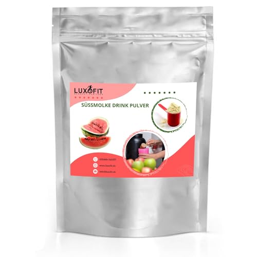 Luxofit Melone Süßmolke Drink Pulver mit Whey Protein, Natürliche Farbstoffe, für Sport und Wellness geeignet, schnelle und einfache Zubereitung, Erfrischend (10 Kg) von luxofit