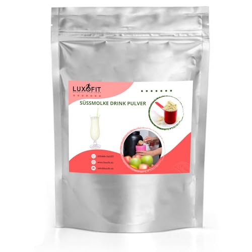 luxofit Neutrales Süßmolke Drink Pulver mit Whey Protein, Natürliche Farbstoffe, Erfrischungsgetränk, für Fitness und Wellness, schnelle und einfache Zubereitung (10 Kg) von luxofit