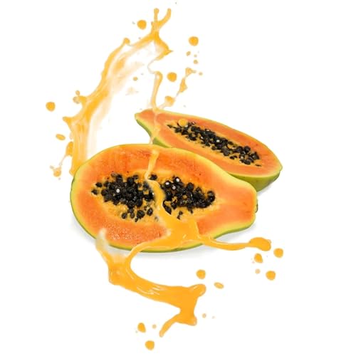 Luxofit Papaya Aroma flüssig, Hochwertige Küchenaromen, Geschmacksverfeinerung für Getränke und Lebensmittel, Vegan und Vegetarisch, Made in Germany, GMO-Frei (1 L), Orange von luxofit