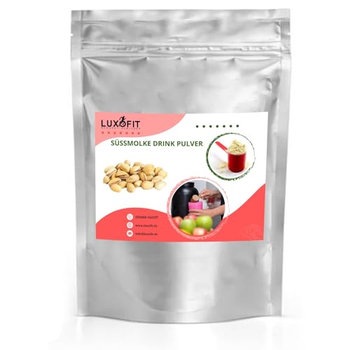 luxofit Pistazie Süßmolke Drink Pulver mit Whey Protein, Sporternährung, Geschmackserlebnis, Getränkepulver, Schnelle Zubereitung, Natürliche Farbstoffe, Vielseitige Anwendung (10 Kg) von luxofit