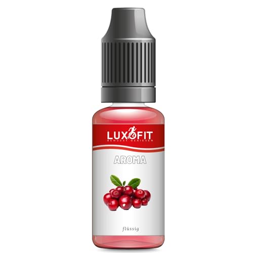 Luxofit Preiselbeeren Aroma flüssig, Verschiedene Größe, Lebensmittel und Getränke aromatisieren, Vegetarisch und Vegan, GMO-Frei, Made in Germany, geeignet für die Gastro und Private Küche (1 L) Luxofit Preiselbeeren Aroma flüssig, Verschiedene Größe, Lebensmittel und Getränke aromatisieren, Vegetarisch und Vegan, GMO-Frei, Made in Germany, geeignet für die Gastro und Private Küche (1 L) von luxofit