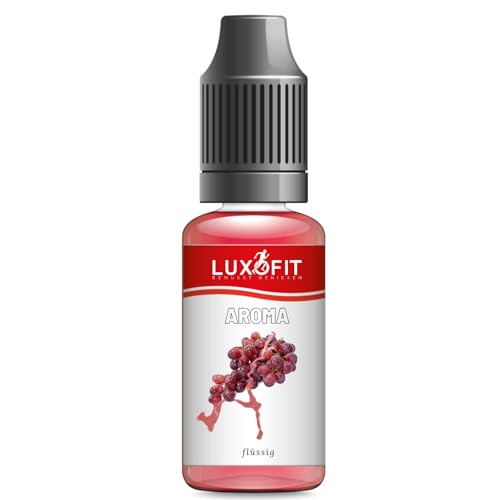 Luxofit Rote Trauben Aroma flüssig, Verschiedene Größen, geeignet für Gastronomie und Private Küche, GMO-Frei, Vegetarisch und Vegan, Aromatisierung von Lebensmitteln und Getränken (1 L) von luxofit