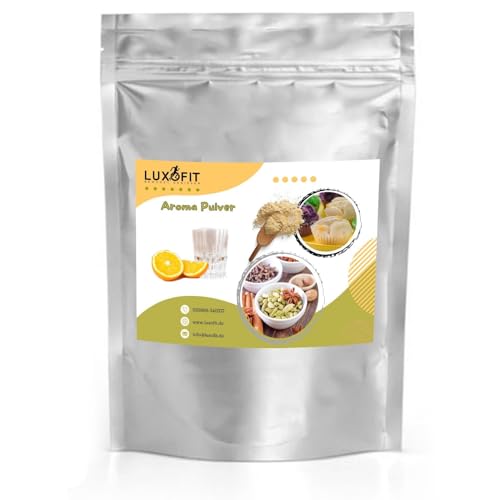 Luxofit Rum Orangen Aroma | Geschmack | Flavour Pulver, Aromen für Lebensmittel und Getränke, Vegetarisch und Vegan, GMO-Frei, Made in Germany, Geschmacksverstärker (500 g) von luxofit