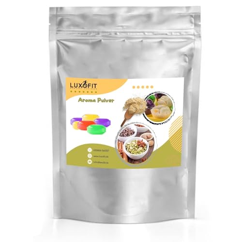 Luxofit Saure Bonbons Aroma Pulver, Verschiedene Größen, Made in Germany, geeignet für Lebensmittel und Getränke, Kpche und Gastronomie, Vegetarisch und Vegan, GMO-Frei (1 Kg) von luxofit