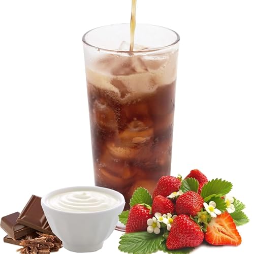 Luxofit Schoko Erdbeere Joghurt Energy Drink Pulver, Allergenfrei, Fruchtige und sahnige Geschmacksrichtungen, Leicht löslich, Nachhaltige Alternative (1 Kg) von luxofit