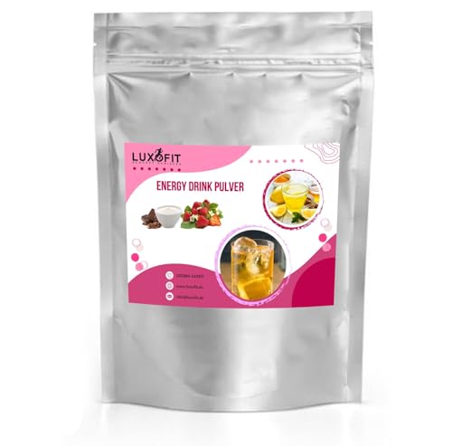 Luxofit Schoko Erdbeere Joghurt Energy Drink Pulver, Allergenfrei, Fruchtige und sahnige Geschmacksrichtungen, Leicht löslich, Nachhaltige Alternative (10 Kg) von luxofit