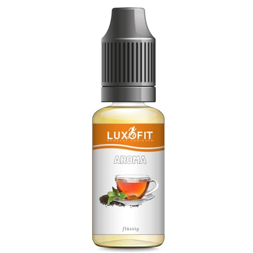 Luxofit Schwarzer Tee Aroma flüssig, Aromatisierung von Lebensmitteln und Getränken, Vegane und Vegetarische Aromen, Löslich in Wasser, Made in Germany, GMO-Frei (1 L) von luxofit