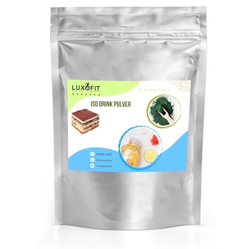 Luxofit Tiramisu Getränk isotonisch Iso Drink Pulver, Elektrolytgetränk, für Sportler geeignet, Sportgetränkepulver, Geschmacksintensiv, schnelle und einfache Zubereitung (10 Kg) von luxofit