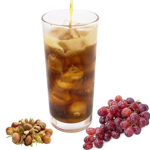 Luxofit Traube Nuss Energy Drink Pulver, Allergenfrei, Natürliche Farbstoffe, fruchtiger Geschmack, sportliches Getränkepulver, Koffein- und Taurinhaltig, Einfache Zubereitung (100 Kg) von luxofit