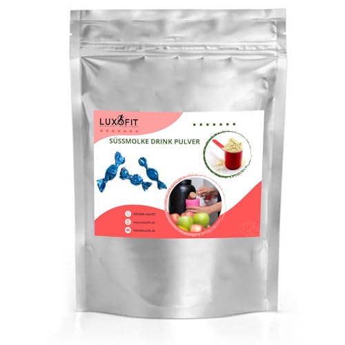 Luxofit Tutti Frutti Süßmolke Drink Pulver mit Whey Protein, Fruchtbonbon Geschmack, Natürliche Farbstoffe, Wellnessdrink, für Bad und Fitness, schnelle und einfache Zubereitung (10 Kg) von luxofit