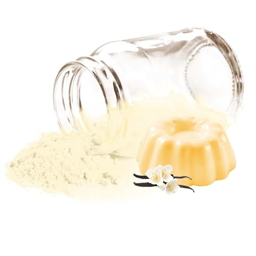 Luxofit Vanillepudding Aroma Pulver, Lebensmittel und Getränke Aromatisieren, geeignet für private Küche und Gastronomie, Made in Germany, GMO-Frei, Vegetarisch und Vegan (1 Kg) von luxofit