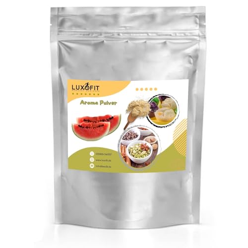 luxofit Luxofit Wassermelone Aroma Pulver, Lebensmittel und Getränke Aromatisieren, Geschmacksverfeinerung in Küche und Gastronomie, Made in Germany, Vegetarisch und Vegan, GMO-Frei (50 g) von luxofit
