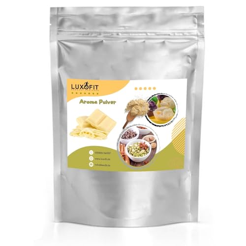 Luxofit Weiße Schokolade Aroma Pulver, Geschmacksverfeinerung, Aromatisierung von Lebensmitteln und Getränken, Made in Germany, geeignet für Küche und Gastronomie, GMO-Frei, Vegan (50 g) von luxofit