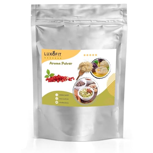 Luxofit Wilde Erdbeere Aroma Pulver, Geschmacksverfeinerung von Lebensmitteln und Getränken, Aromatisierung in Küche und Gastronomie, Made in Germany, Vegetarisch und Vegan (1 Kg) von luxofit