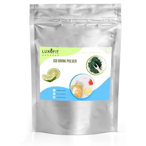 Luxofit Yuzu Getränk isotonisch Iso Drink Pulver, Sportgetränk, Elektrolytgetränk, Natürliche Farbstoffe, Energiepulver für Sportler, Geschmacksintensiv (1 Kg) von luxofit