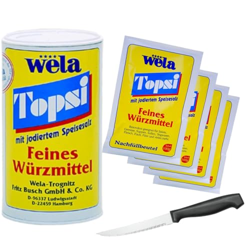 WELA Topsi 200g + 4x 100g Nachfüllbeutel mit jodiertem Speisesalz WELA Topsi 200g + 4x 100g Nachfüllbeutel mit jodiertem Speisesalz von mamiherz