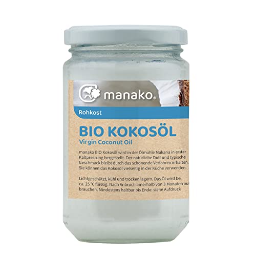 manako BIO Kokosöl/ Kokosfett, nativ kaltgepresst, 250 ml Glas manako BIO Kokosöl/ Kokosfett, nativ kaltgepresst, 250 ml Glas von manako