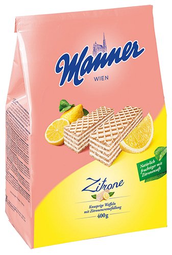 5x Manner - Schnitten Zitrone - 400g von manner